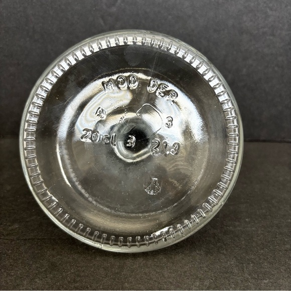 Mod Dep Clear Glass Alcohol Vinegar Jar Lab Bottle Marked (no stopper) Vintage - Picture 3 of 8